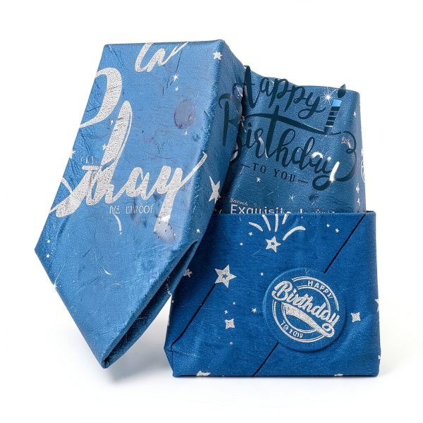 Birthday Guest Book Crenics Blue Silver Design-2