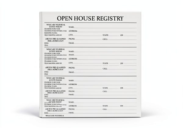 Open House Sign In Book Juvale Navy Paper-6