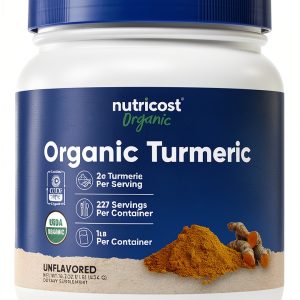 Organic Turmeric Powder Nutricost USDA Certified Versatile-0