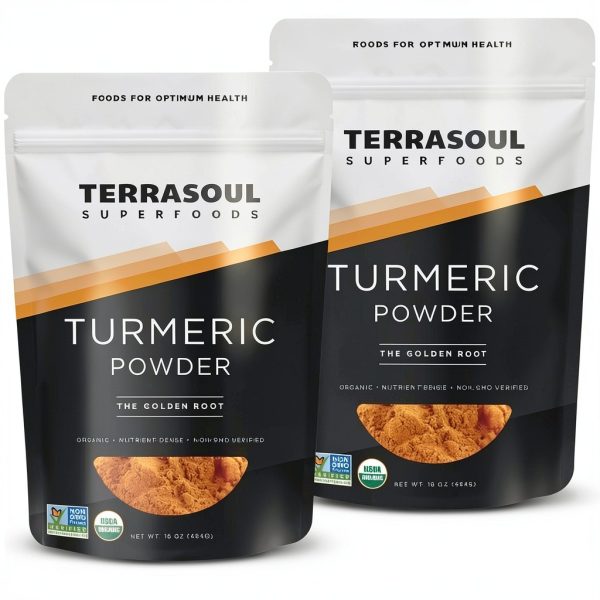 Organic Turmeric Powder Terrasoul Superfoods Vegan Gluten-0