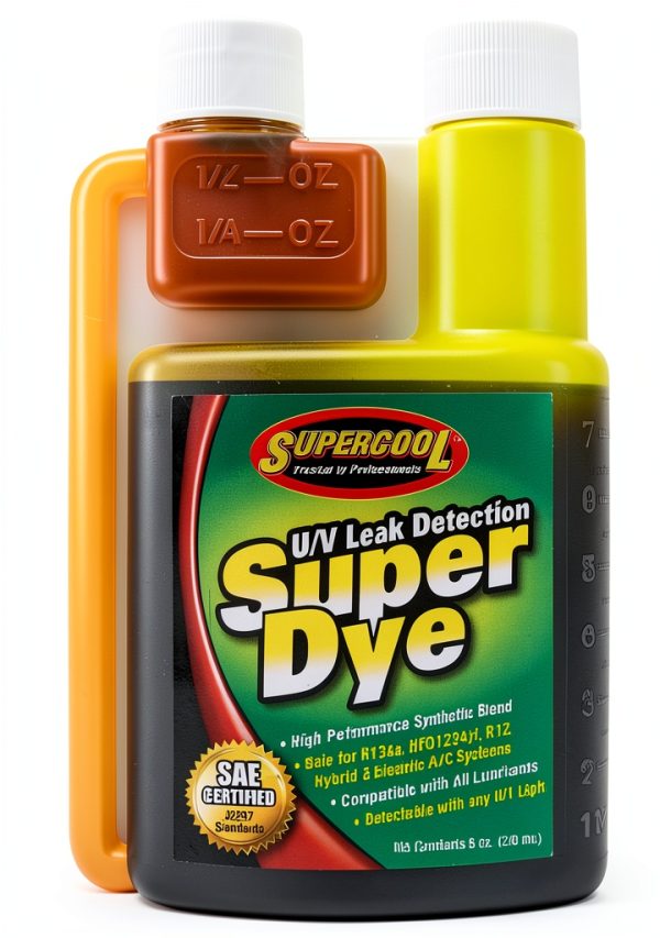 TSI Supercool Yellow Self Measuring A/C Oil Bottle 8 oz Anti-Wear-0
