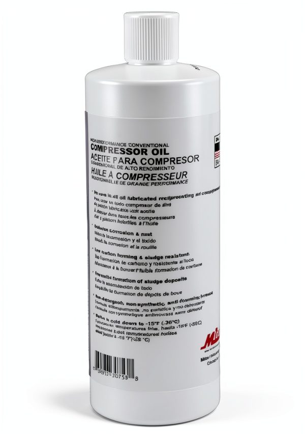 Milton Air Compressor Oil 32oz Petroleum Lubricant for Reciprocating-1