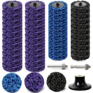 Quick Strip Disc 53PCS Set KQCXIK 2" Die Grinder with Roll Lock-0